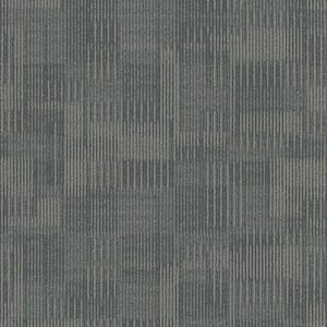 Royce Blue Residential/Commercial 24 in. x 24 Glue-Down Carpet Tile (18 Tiles/Case) 72 sq. ft.
