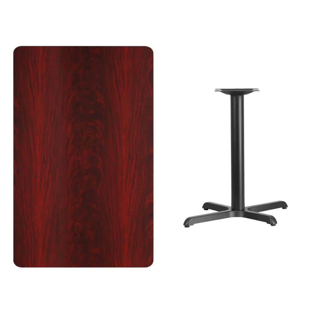 Mahogany Laminate Rectangular Dining Height Table