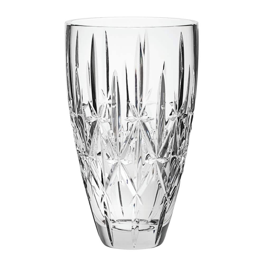 Marquis 9-Inch Clear Crystal Cut Round Vase