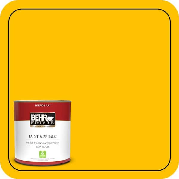 BEHR PREMIUM PLUS 1 qt. #360B-7 Center Stage Flat Low Odor Interior Paint & Primer
