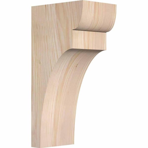 Ekena Millwork 5-1/2 in. x 8 in. x 16 in. Douglas Fir Yorktown Smooth Corbel