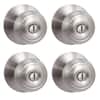 Defiant Hartford Satin Nickel Bed/Bath Door Knob (4-Pack) TGX210BD4