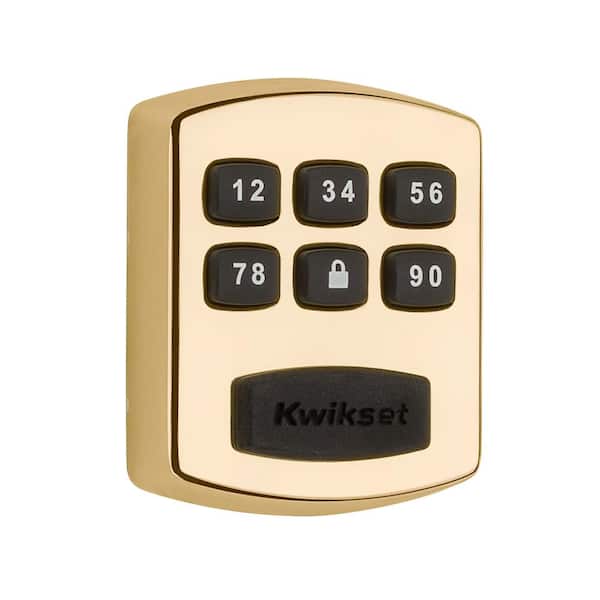 Kwikset 905 Polished Brass Keywayless Keypad Electronic Deadbolt