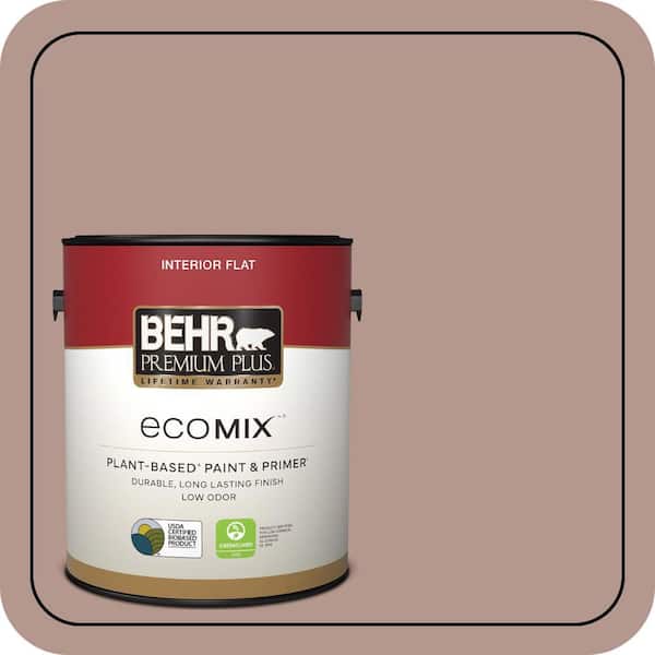 1 gal. #N160-4 Sonora Rose Flat EcoMix Plant-Based Interior Paint & Primer