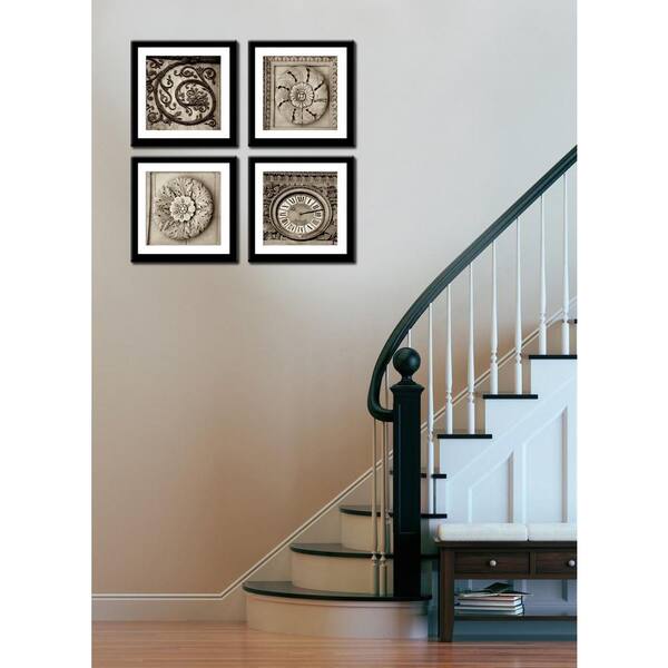 Imagine Letters Four 10 in. x 10 in. "Paris Circles" by Neeva Kedem Framed Printed Wall Art