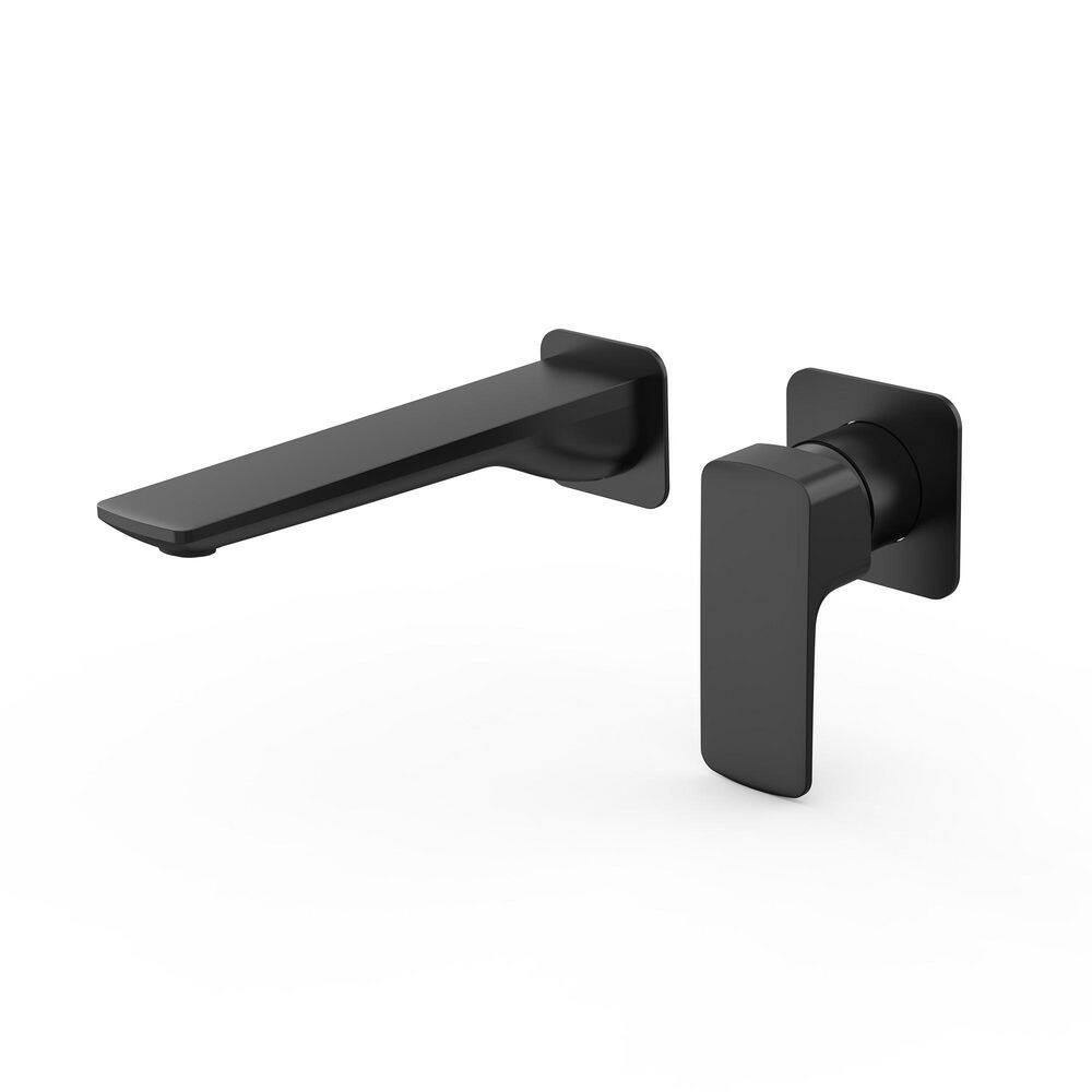 Single Handle Wall Mount Faucet with Pop-up Drain in Matte Black (1 Pack) price history on PriceWatchPro