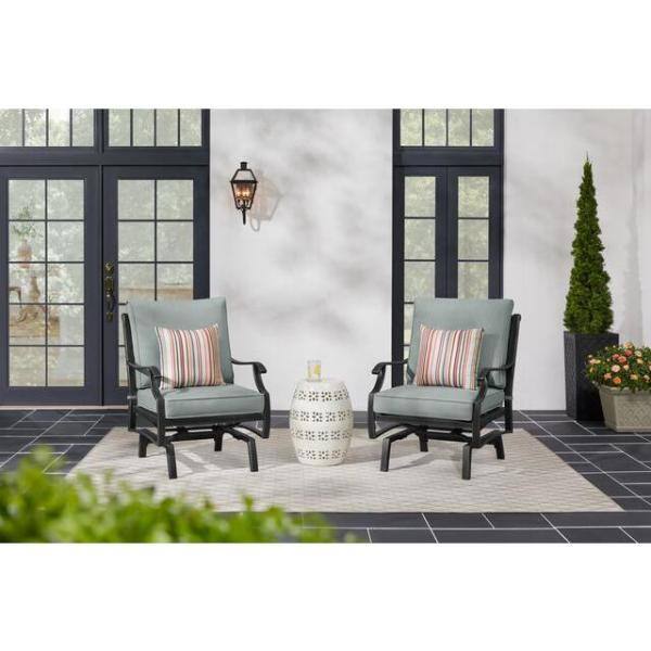 Home Decorators Collection St Charles Steel And Aluminum Motion Outdoor Lounge Chairs With Sunbrella Cast Mist Cushion 2 Pack Fza71015r 2pk - Home Decorators Collection Furniture Catalog