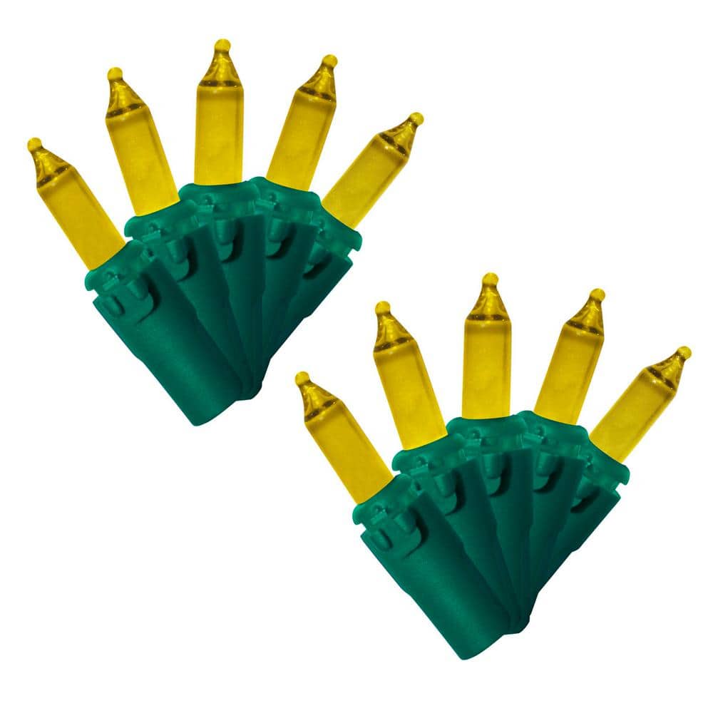 Feet GE String A Long 500 Clear Miniature Lights Green Wire 100 
