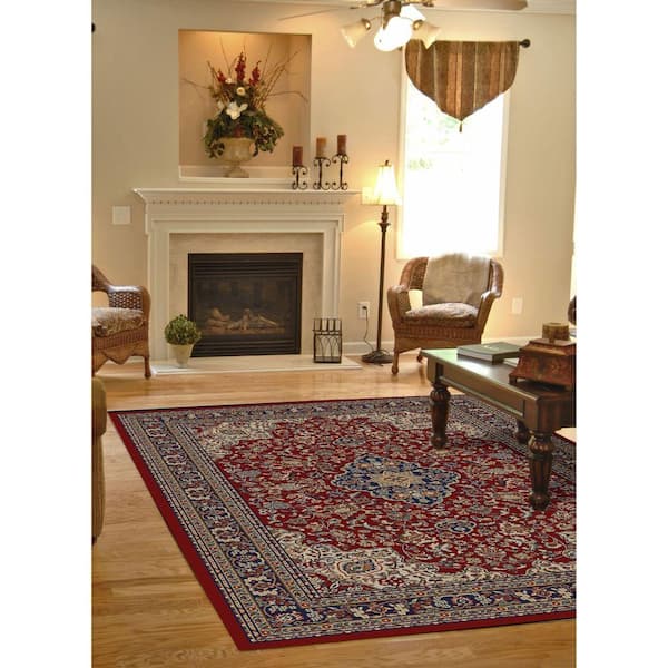 Jewel Heriz Red 8 ft. x 10 ft. Area Rug