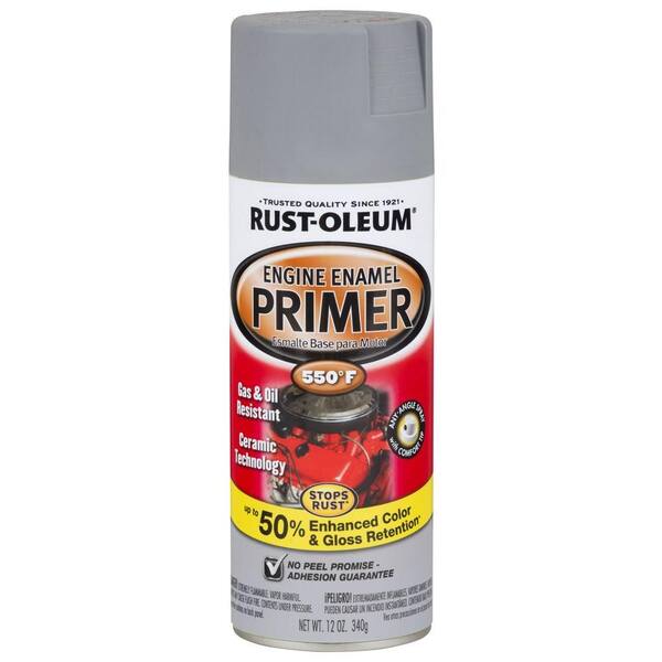 Rust-Oleum Automotive 12 oz. 550 Degree Gray Primer Ceramic Engine Enamel Spray Paint (Case of 6)