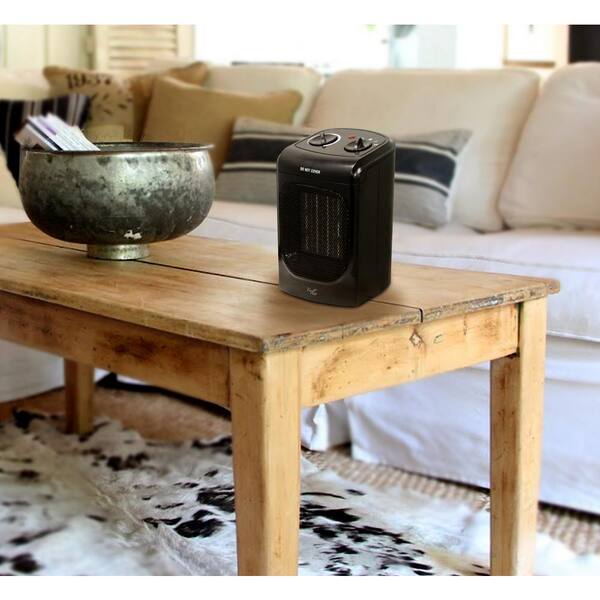 1,500-Watt 2-Settings Electric Portable Ceramic Heater with Adjustable  Thermostat 985100349M - The Home Depot