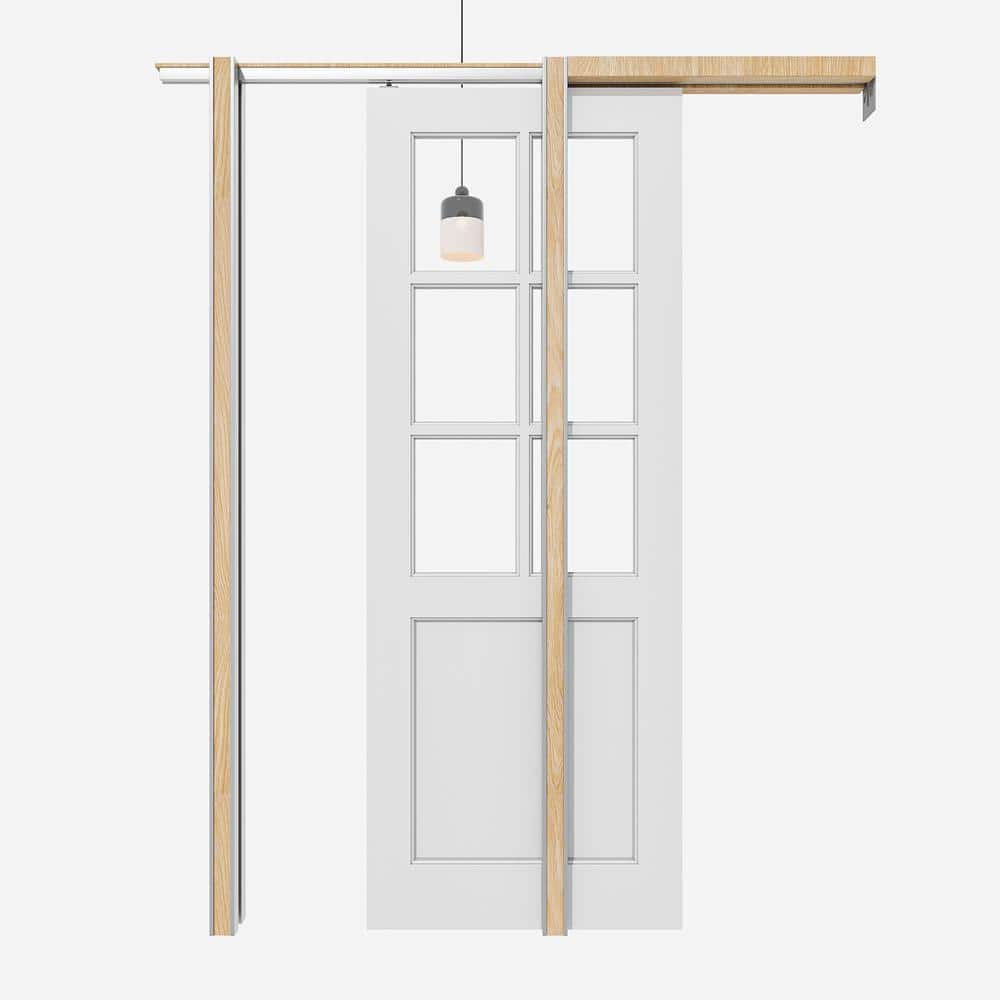 Reviews for ARK DESIGN 30 in. x 80 in. 6 Lite Clear Glass White Primed