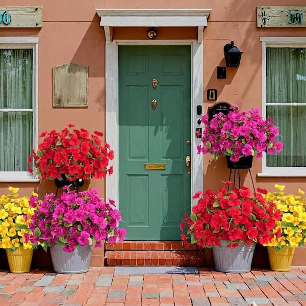 0.1 in. Artificial Mixed Color UV Resistant Indoor Outdoor