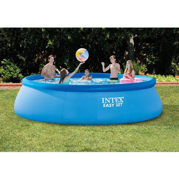 Intex Easy Set 15 ft. Round x 48 in. Deep Inflatable Pool