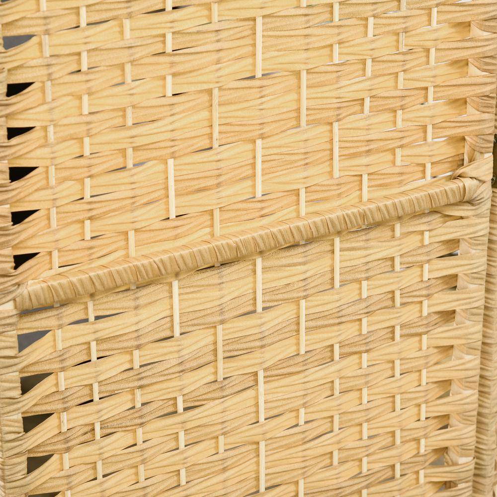 Nature Wood 6' Tall 3-Panel Folding Room Divider