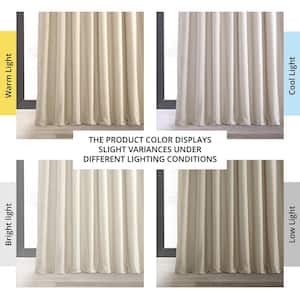 Ivory Extra Wide Grommet Blackout Curtain - 100 in. W x 96 in. L (1 Panel)