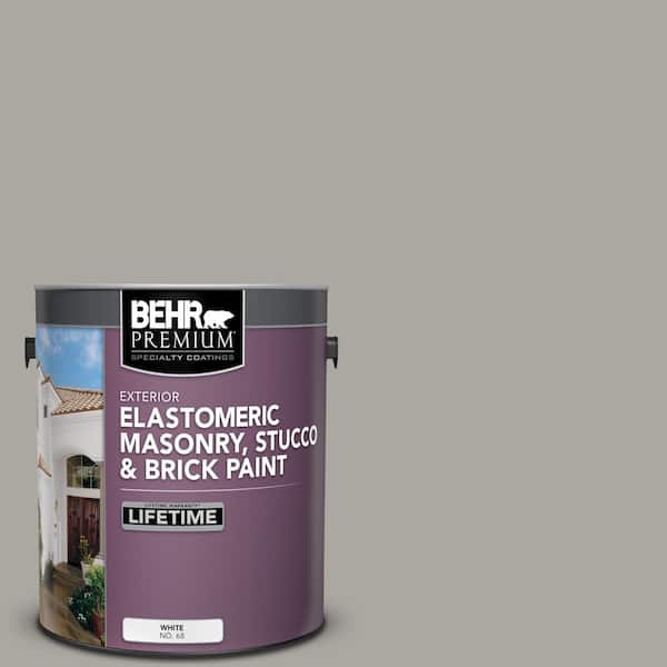 1 gal. #N360-3 Still Gray Elastomeric Masonry, Stucco and Brick Exterior Paint