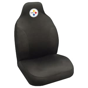 NFL - Pittsburgh Steelers Black Polyester Embroidered 0.1 in. x 20 in. x 40 in. Seat Cover