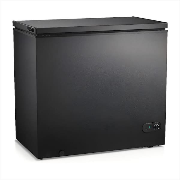 32 in. W 7.0 cu. ft. Manual Defrost Chest Freezer with Adjustable Temperature Controls in Black Garage Ready