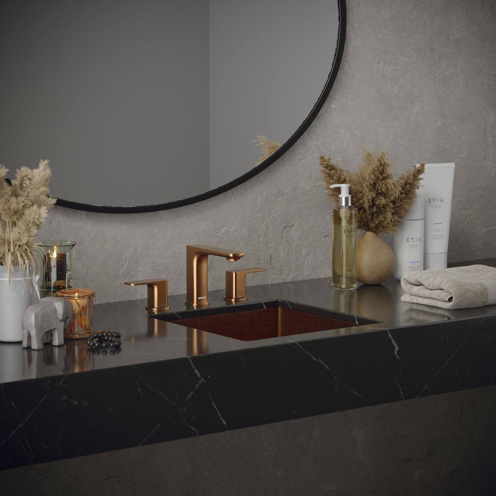 15.75" Brushed Copper Stainless Steel Undermount Square Sink