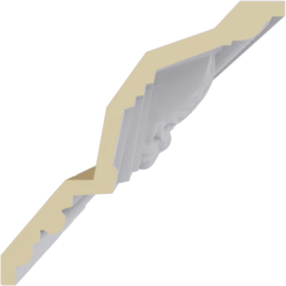 Attica Acanthus Leaf White Polyurethane Crown Moulding