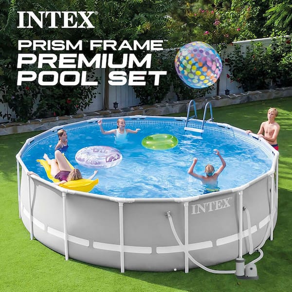Prism 20 ft. Round 52 in. Deep Above Ground Pool Set