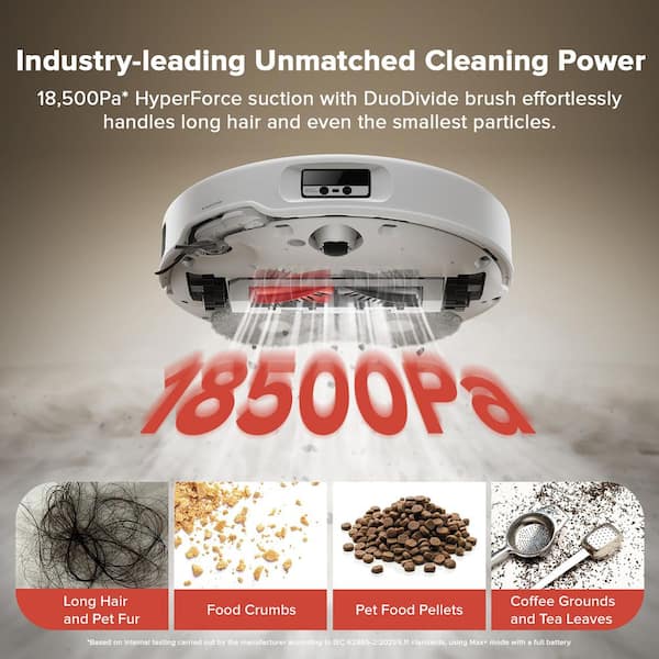 Roborock Q Revo Curv 17.7 in Robotic Vacuum and Mop with Smart