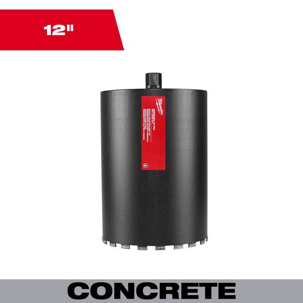 Milwaukee 12 in. Diamond Ultra Wet Core Bit 48175120 The Home Depot