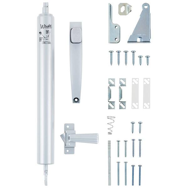 Wright Products Aluminum Pneumatic Closer and Push Button Latch Combo ...