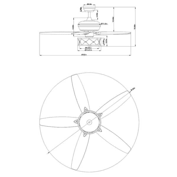 Ceiling Fan Elevation Cad Drawing Shelly Lighting
