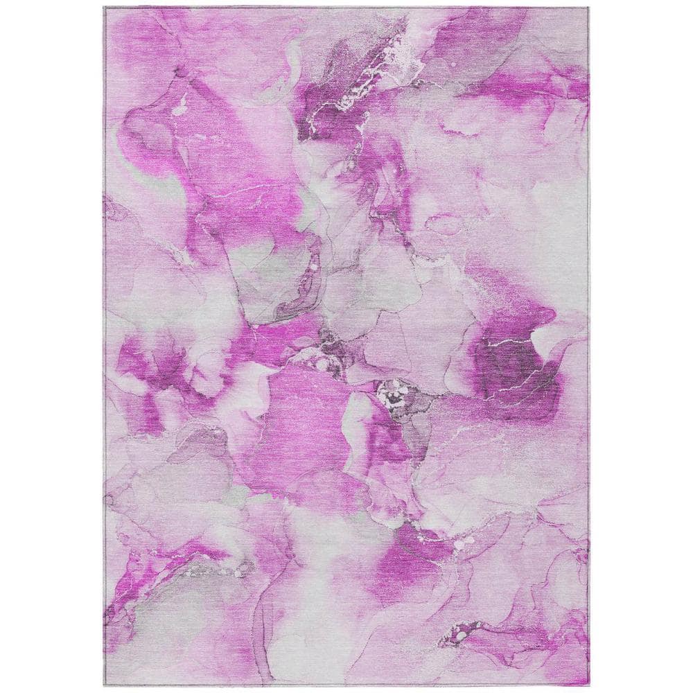 Pink and Ivory 10 ft. x 14 ft. Woven Abstract Polyester Rectangle Indoor/Outdoor Area Rug price history on PriceWatchPro