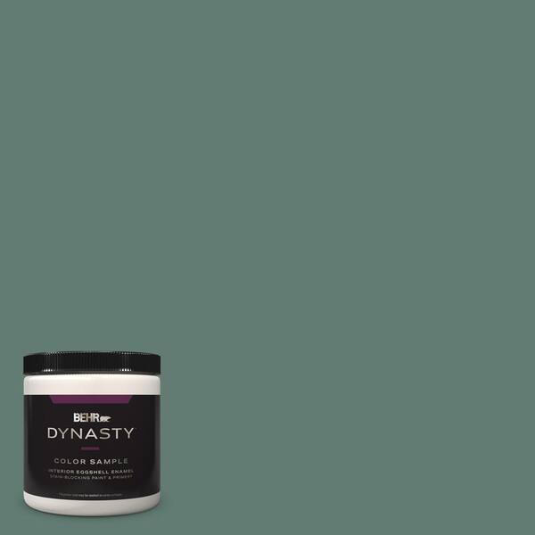 BEHR DYNASTY 8 oz. #S430-6 Forest Edge One-Coat Hide Eggshell Enamel Stain-Blocking Interior Paint & Primer Sample