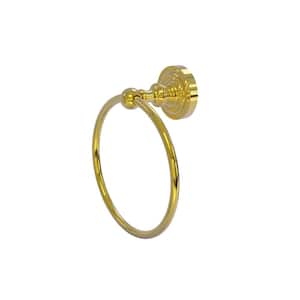 Dottingham Collection Towel Ring in Polished Brass