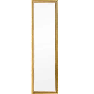 14 in. W x 50 in. H Rectangular Plastic Framed Wall Bathroom Vanity Mirror in Gold
