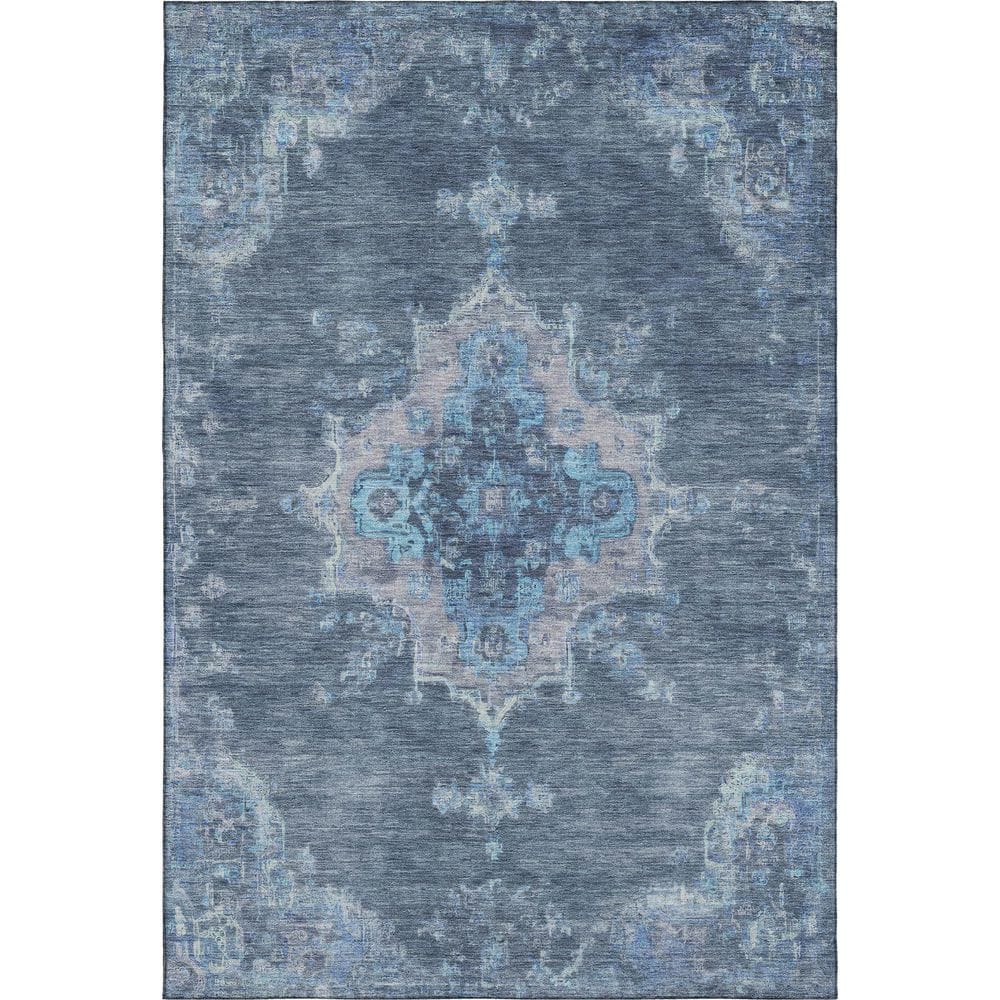 Mayfield Premium Machine Washable Abstract AMF2321 Blue 10 ft. x 14 ft. Area Rug price history on PriceWatchPro