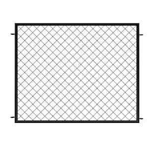 37.3 in. H x 51 in. W Metal Diamond Mesh Garden Fence Panel