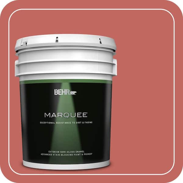 BEHR MARQUEE 5 gal. Home Decorators Collection #HDC-CL-10 Tapestry Red Semi-Gloss Enamel Exterior Paint & Primer