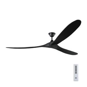 Maverick Super Max 88 in. Indoor/Outdoor Matte Black Ceiling Fan with Matte Black Blades, DC Motor and Remote Control