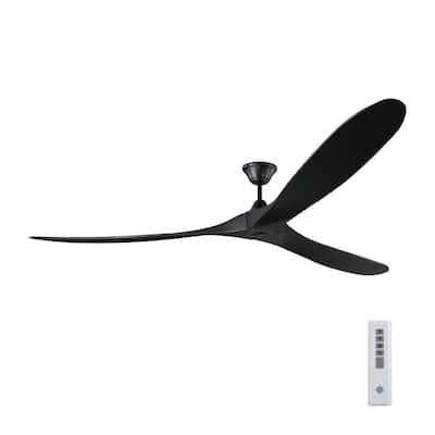 Industrial Black Ceiling Fans, 26 9 In Black Industrial 3 Blades Ceiling Fan With Remote Control