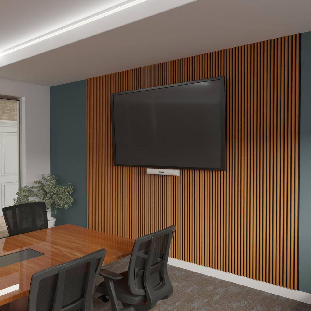 Early American MDF Noise Cancelling Slat Wall Panels (2 Pack)