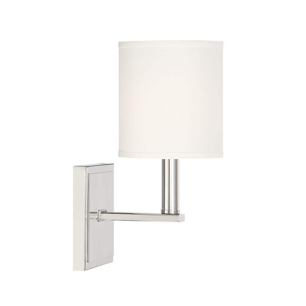 Waverly Satin Nickel Direct Wired Electric Wall Sconce