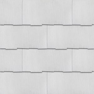 WeatherSide Purity Thatched 12 in. x 24 in. Fiber-Cement Siding Shingle (19-Bundle)