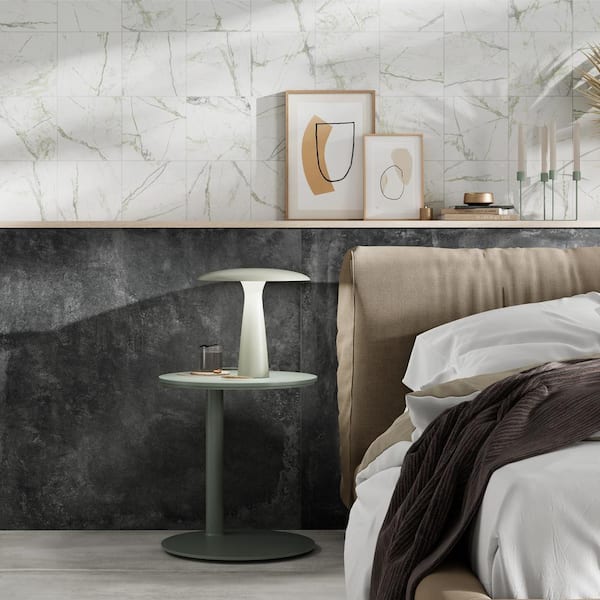 Senzia Strange 7.87 in. x 7.87 in. Matte Porcelain Marble look Floor and Wall Tile (10.76 sq. ft./Case)