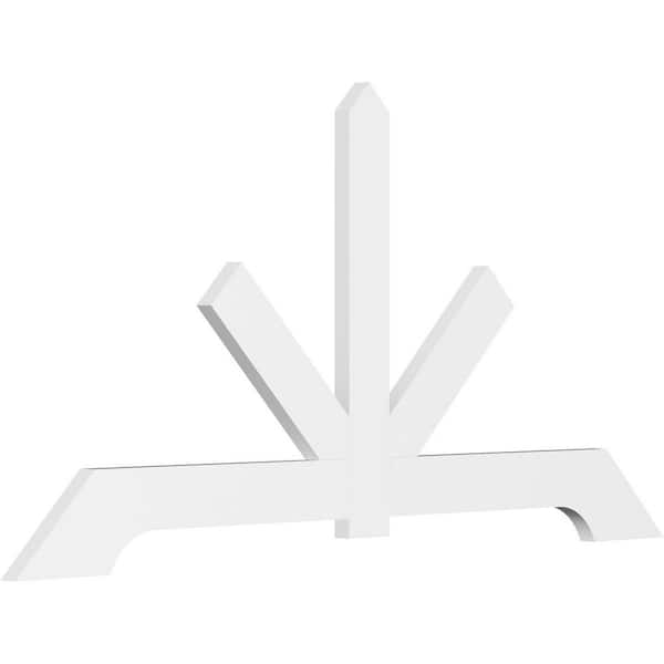 Ekena Millwork Vanguard 96 in. W x 48 in. H x 2 in. D Signature Polyurethane Bracket