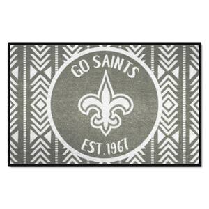 FANMATS NFL New Orleans Saints Black 2 ft. Round Area Rug 17967 - The Home  Depot