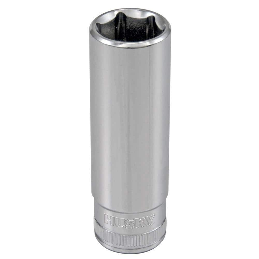 Husky 3 8 in. Drive 14 mm 6 Point Metric Deep Socket H3D6PDP14MM The Home Depot