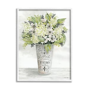 French Floral Bouquet Parisian Charm Flowers By Cindy Jacobs Framed Print Nature Texturized Art 24 in. x 30 in.