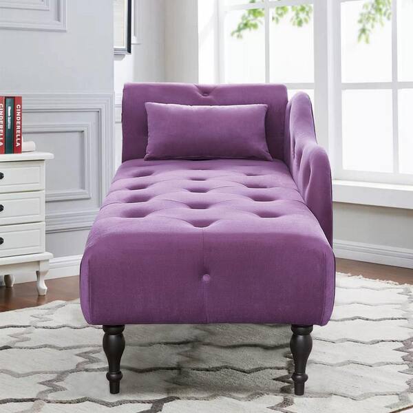 purple velvet recliner