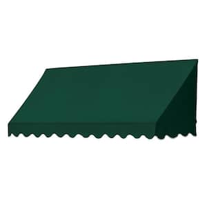 6 ft. Traditional Manually Retractable Awning (26.5 in. Projection) in Forest Green