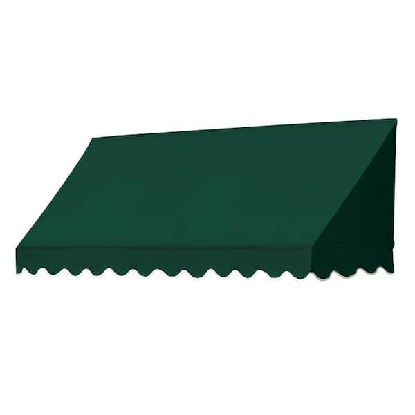 Awnings in a Box 6 ft. Traditional Manually Retractable Awning (26.5 in. Projection) in Forest Green